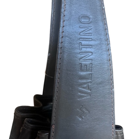 Mario Valentino Brown Hand Bag Drawstring 70s/80s Boho Chic - Picture 2 of 10